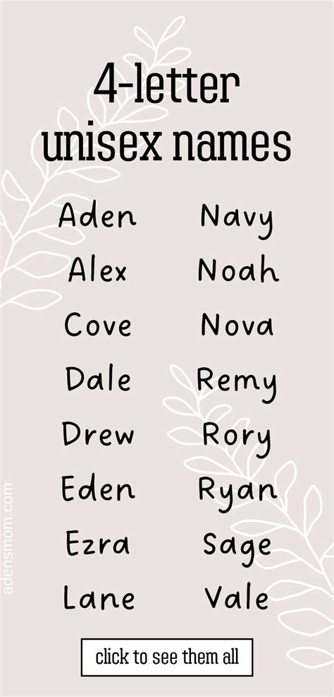 4 letter names|75+ 4 Letter Names (Girls, Boys, Unisex) .